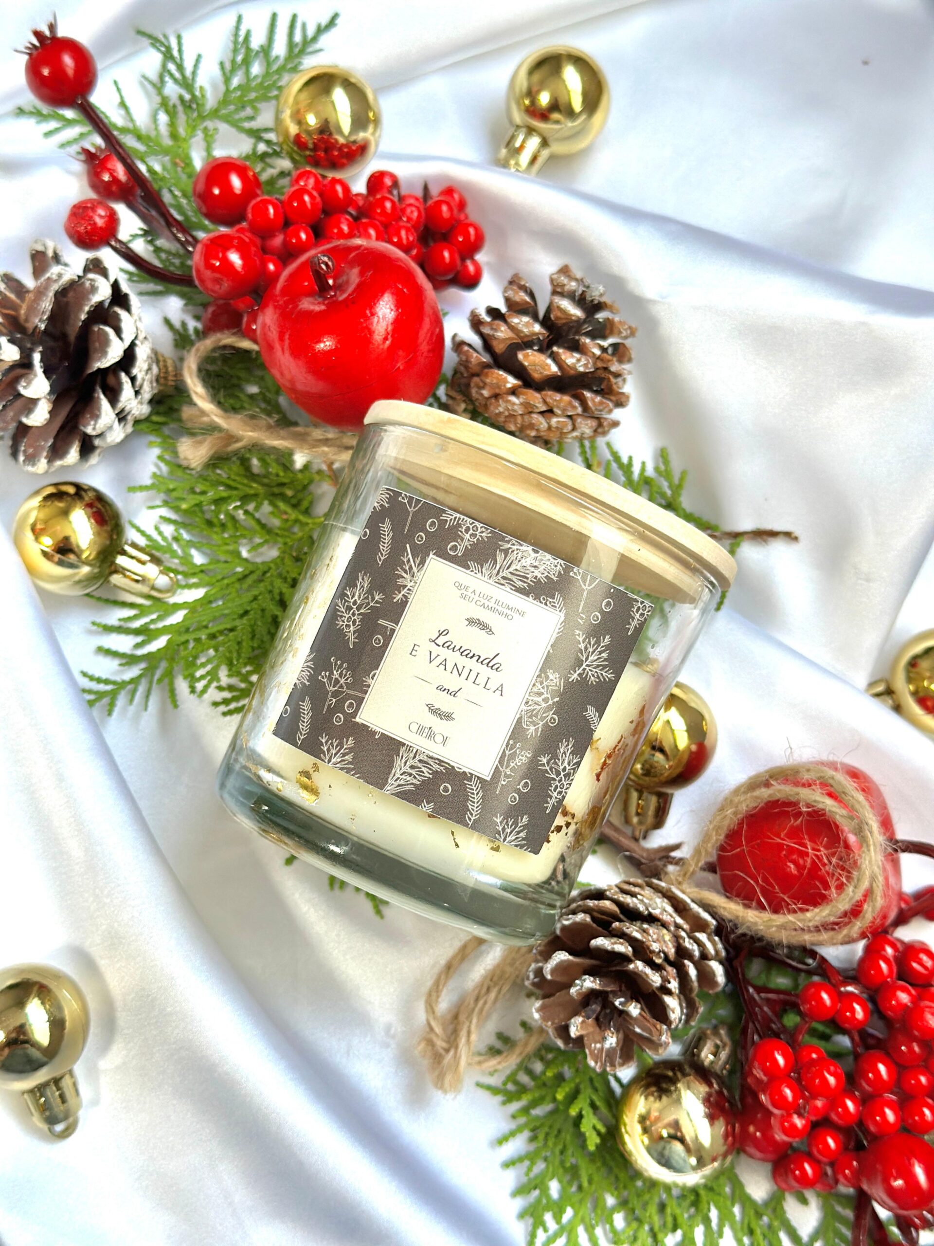 Vela Vidro Lavanda e Vanilla - 150g