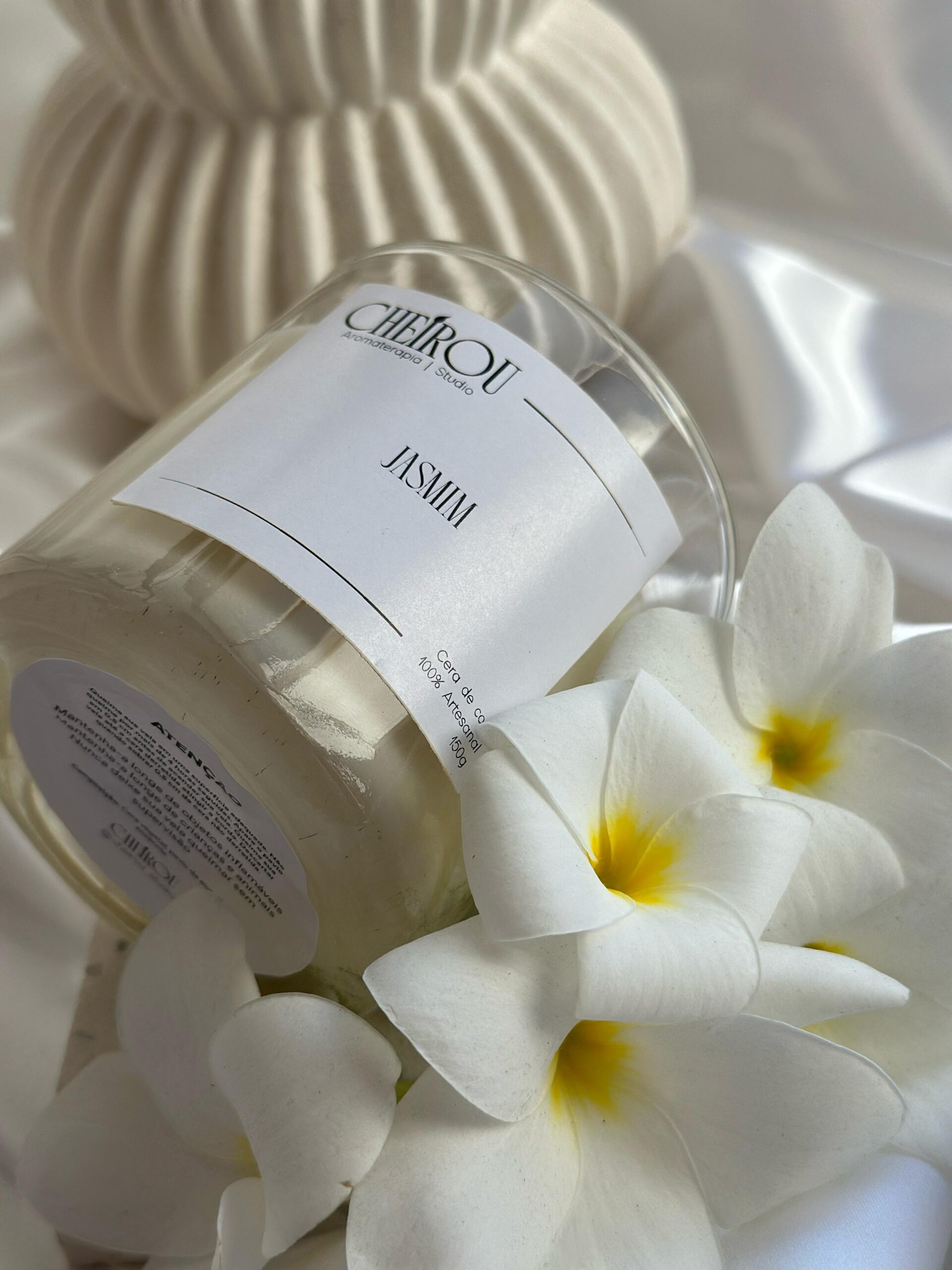Vela Vidro Jasmim - 150g