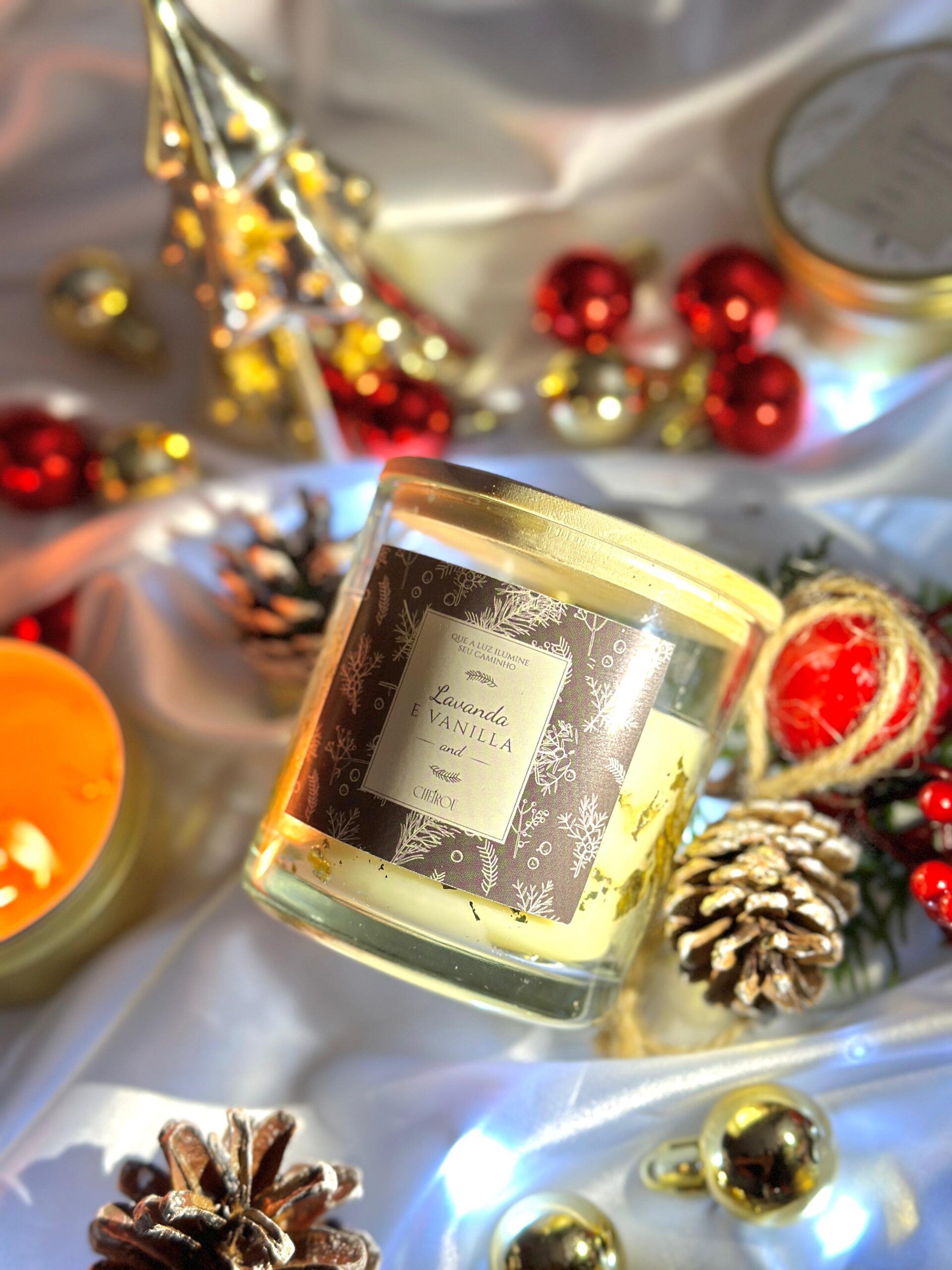 Vela Vidro Lavanda e Vanilla - 150g