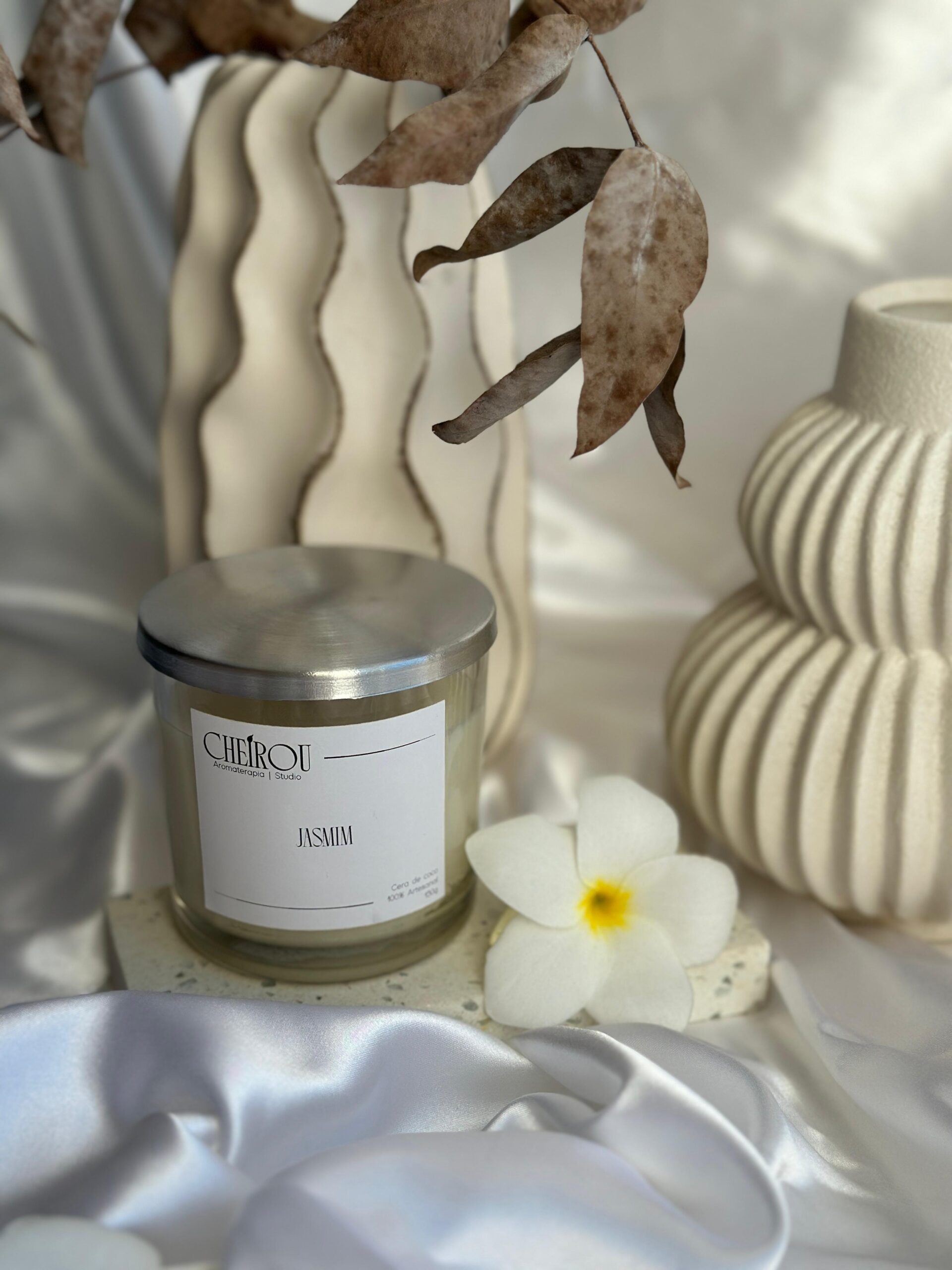 Vela Vidro Jasmim - 150g