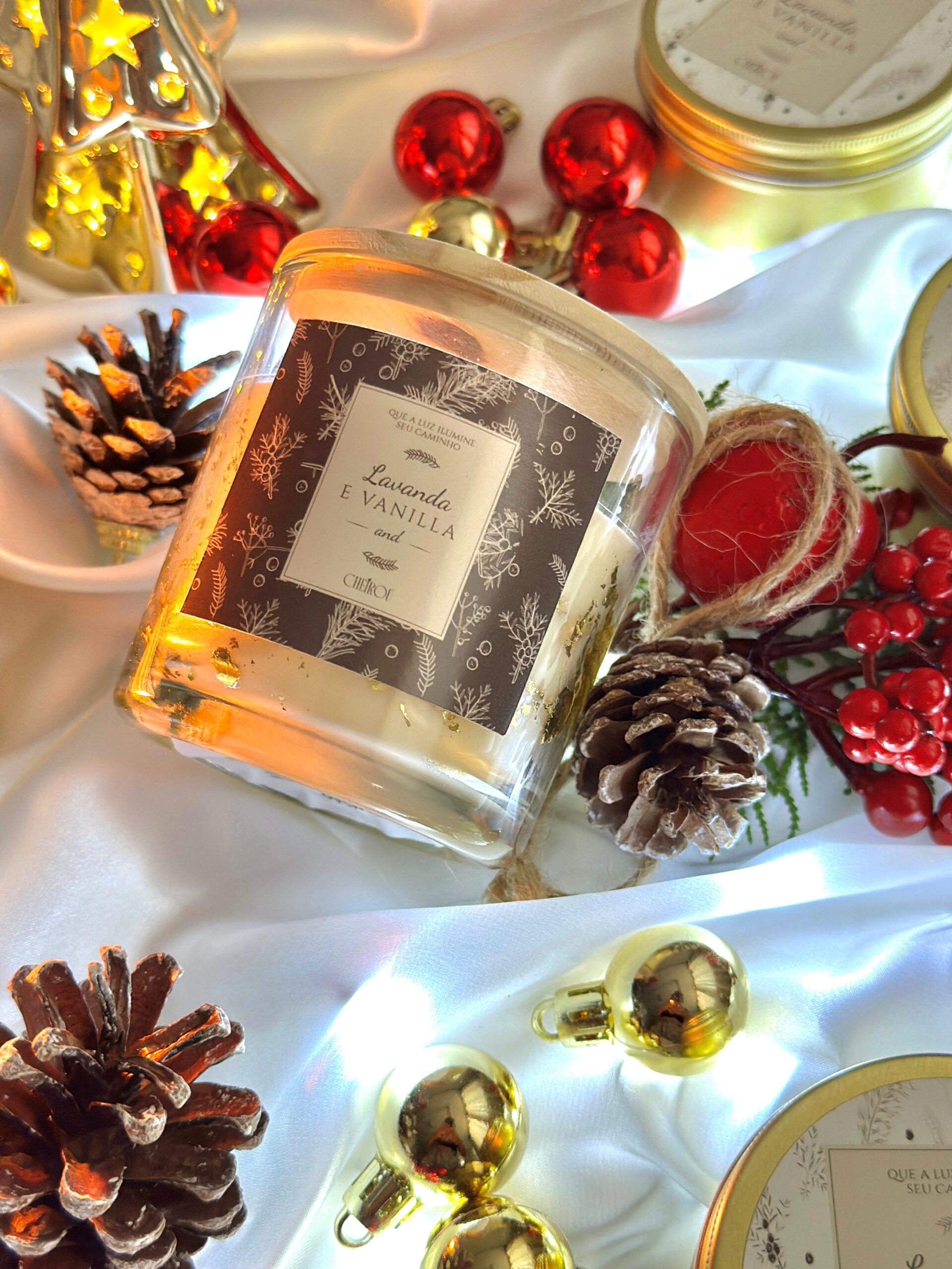 Vela Vidro Lavanda e Vanilla - 150g