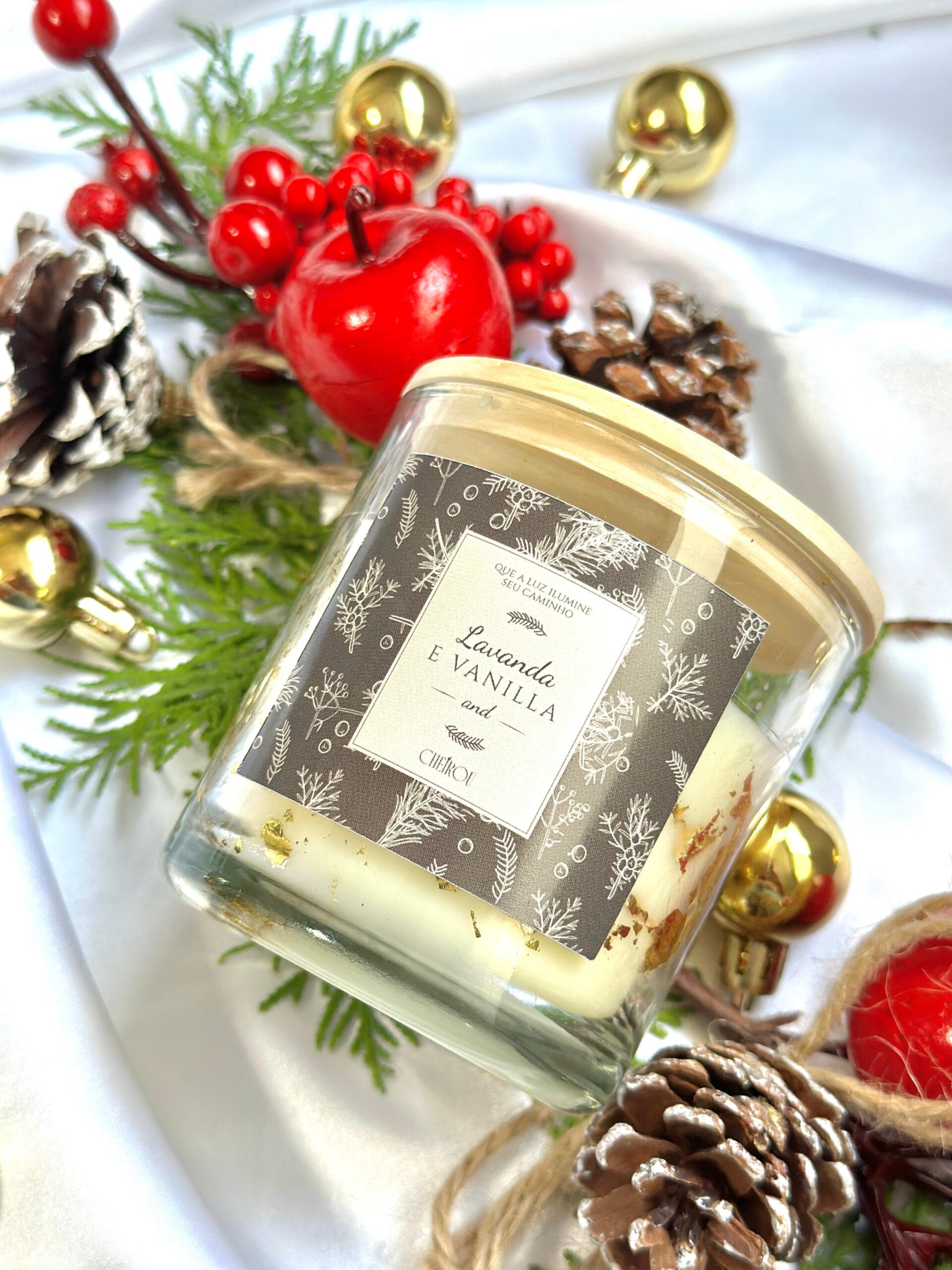 Vela Vidro Lavanda e Vanilla - 150g