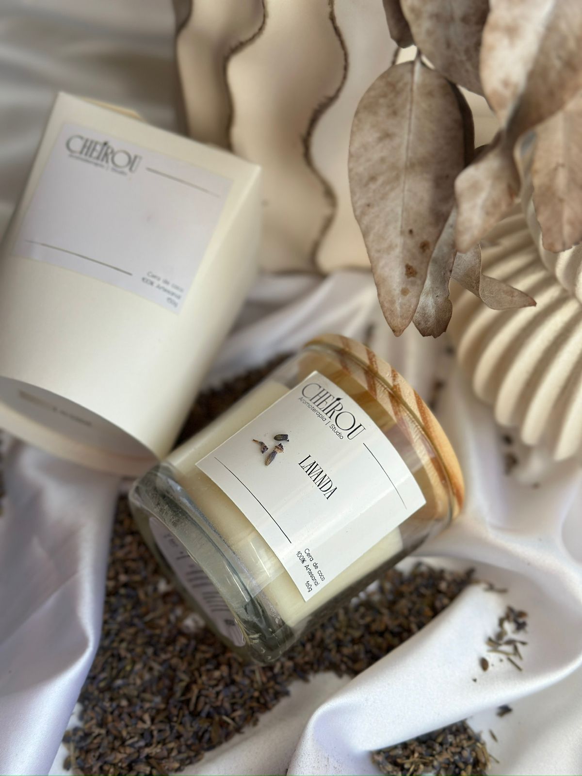 Vela Vidro Lavanda - 150g