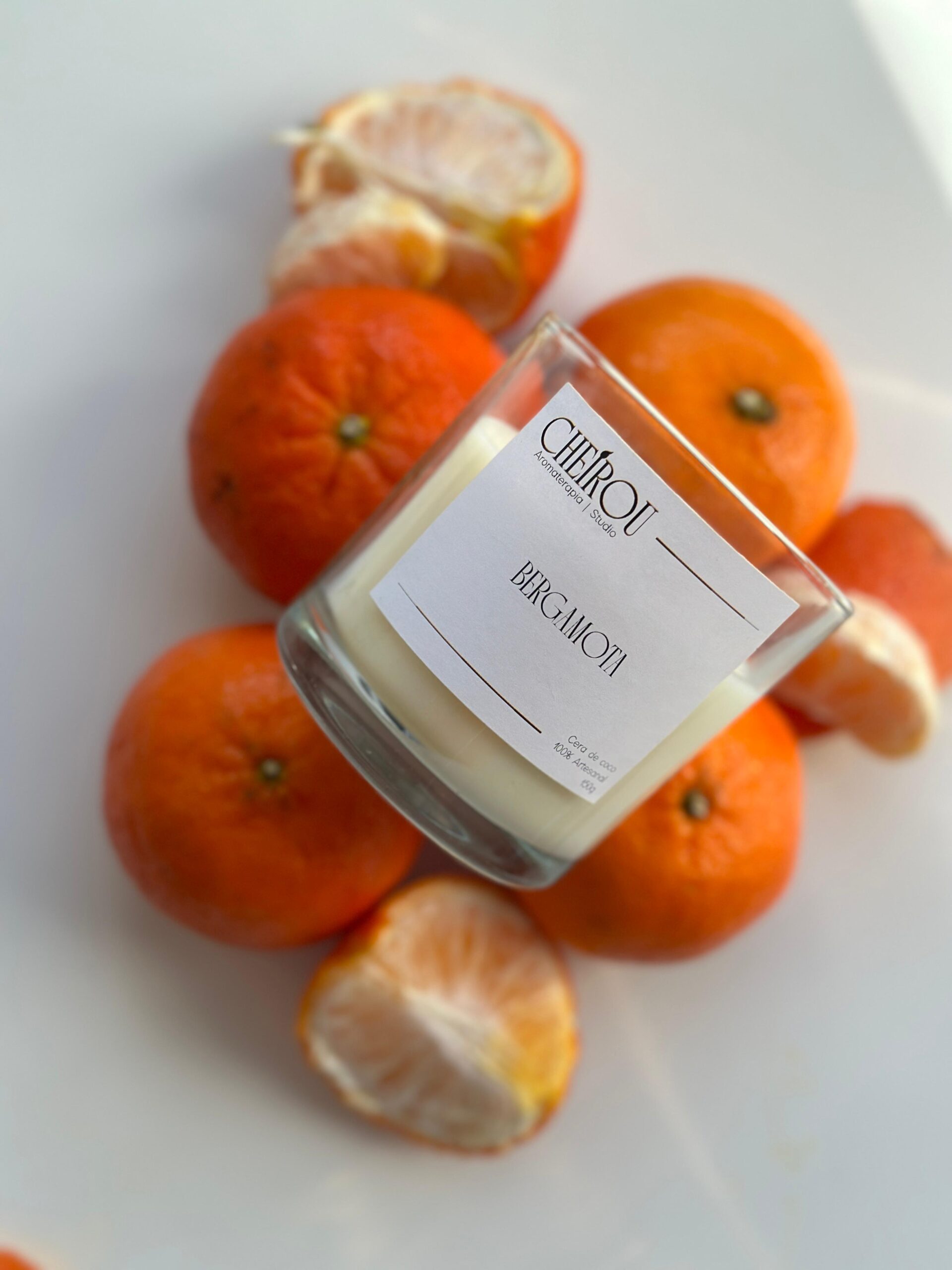 Vela Vidro Bergamota - 150g