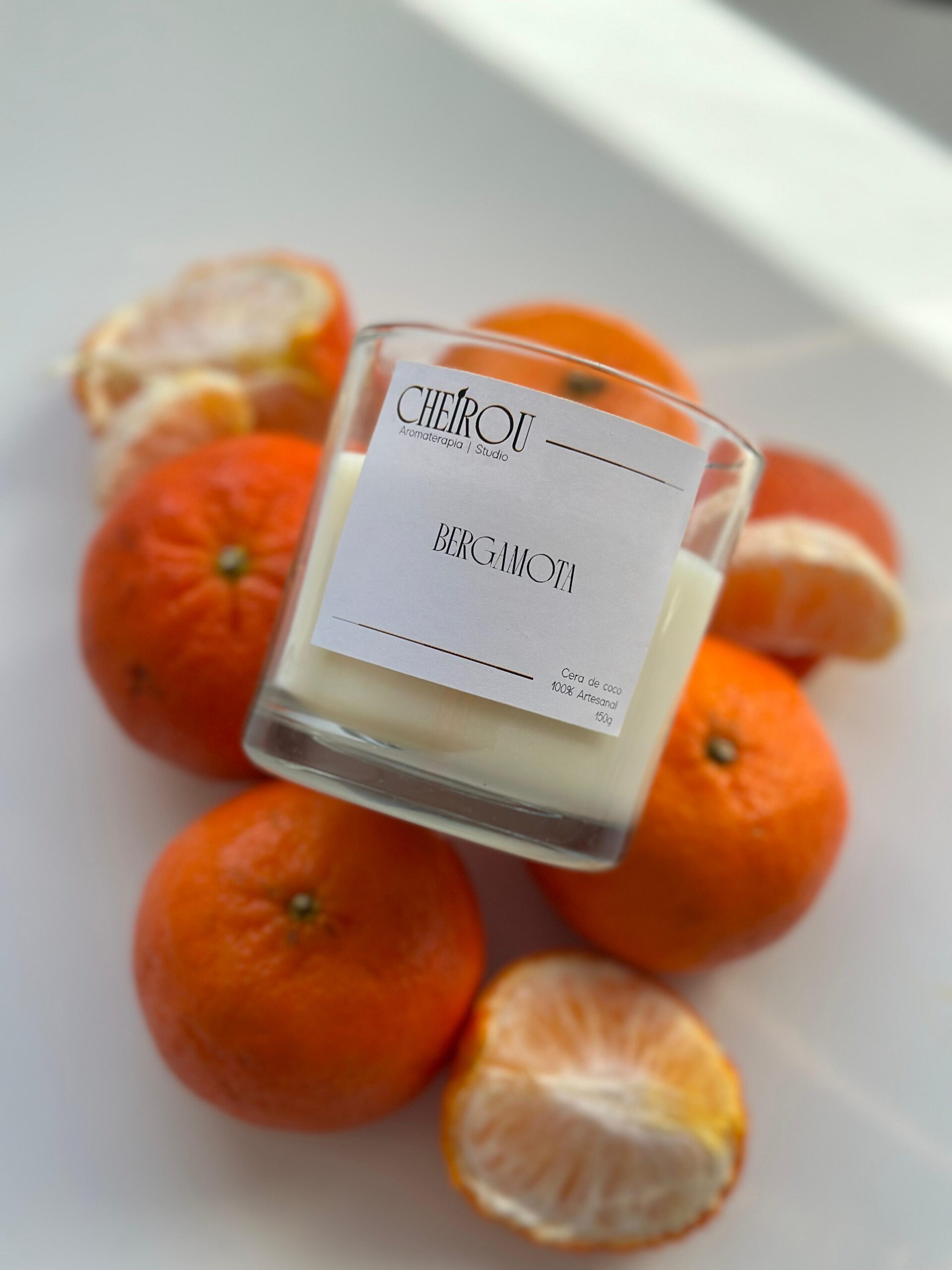 Vela Vidro Bergamota - 150g