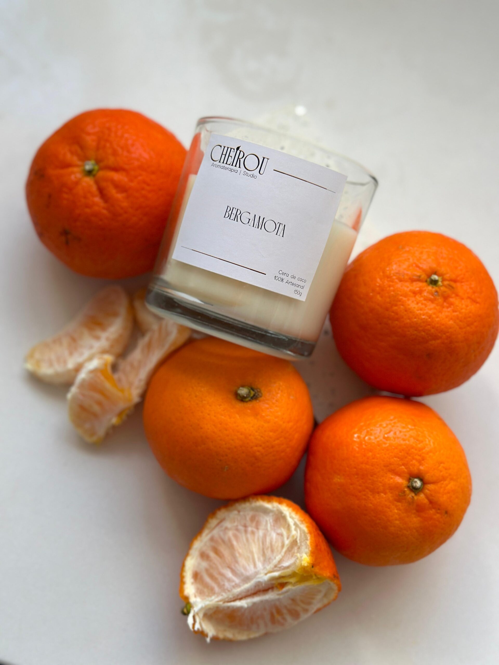 Vela Vidro Bergamota - 150g