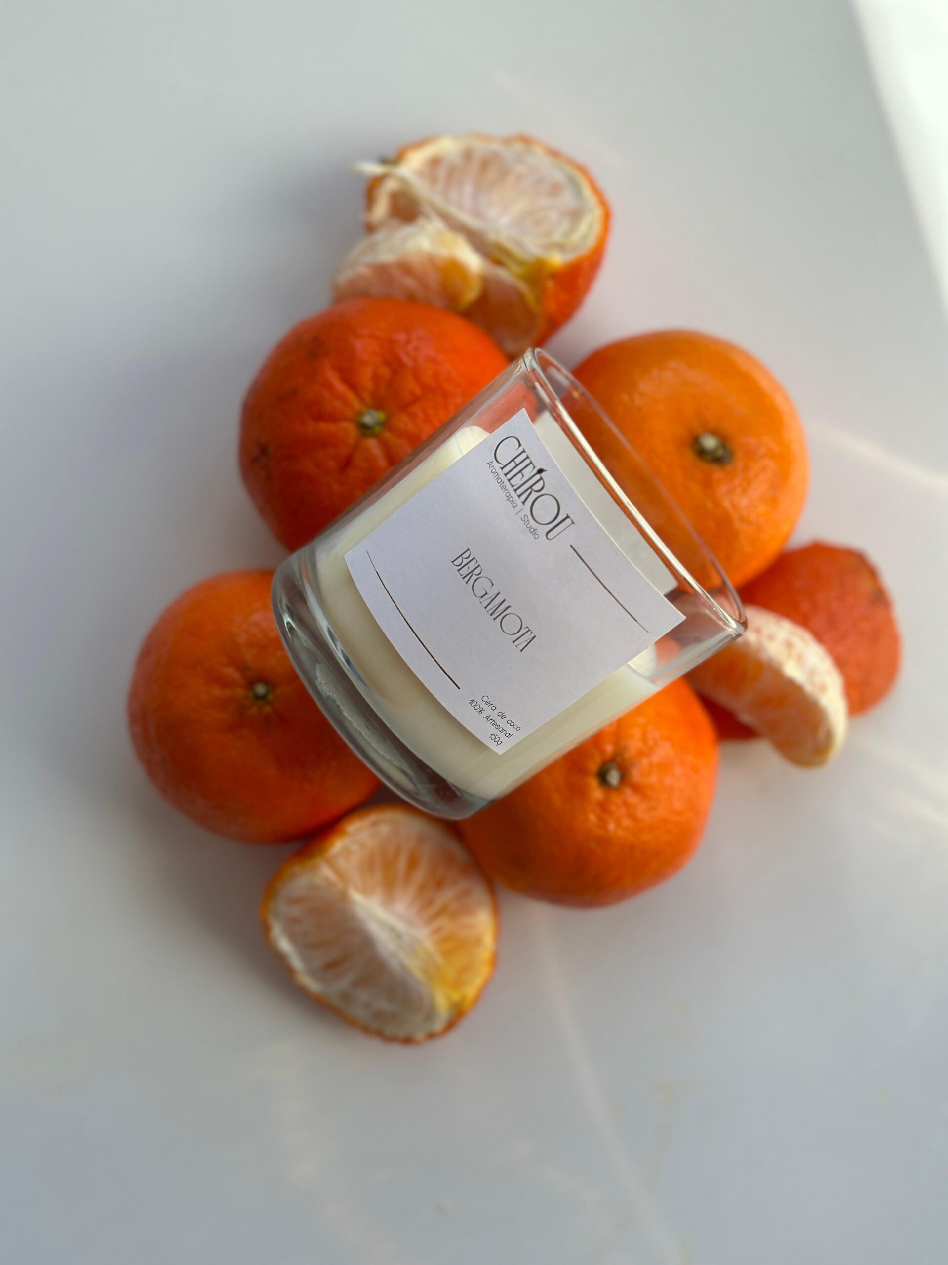 Vela Vidro Bergamota - 150g