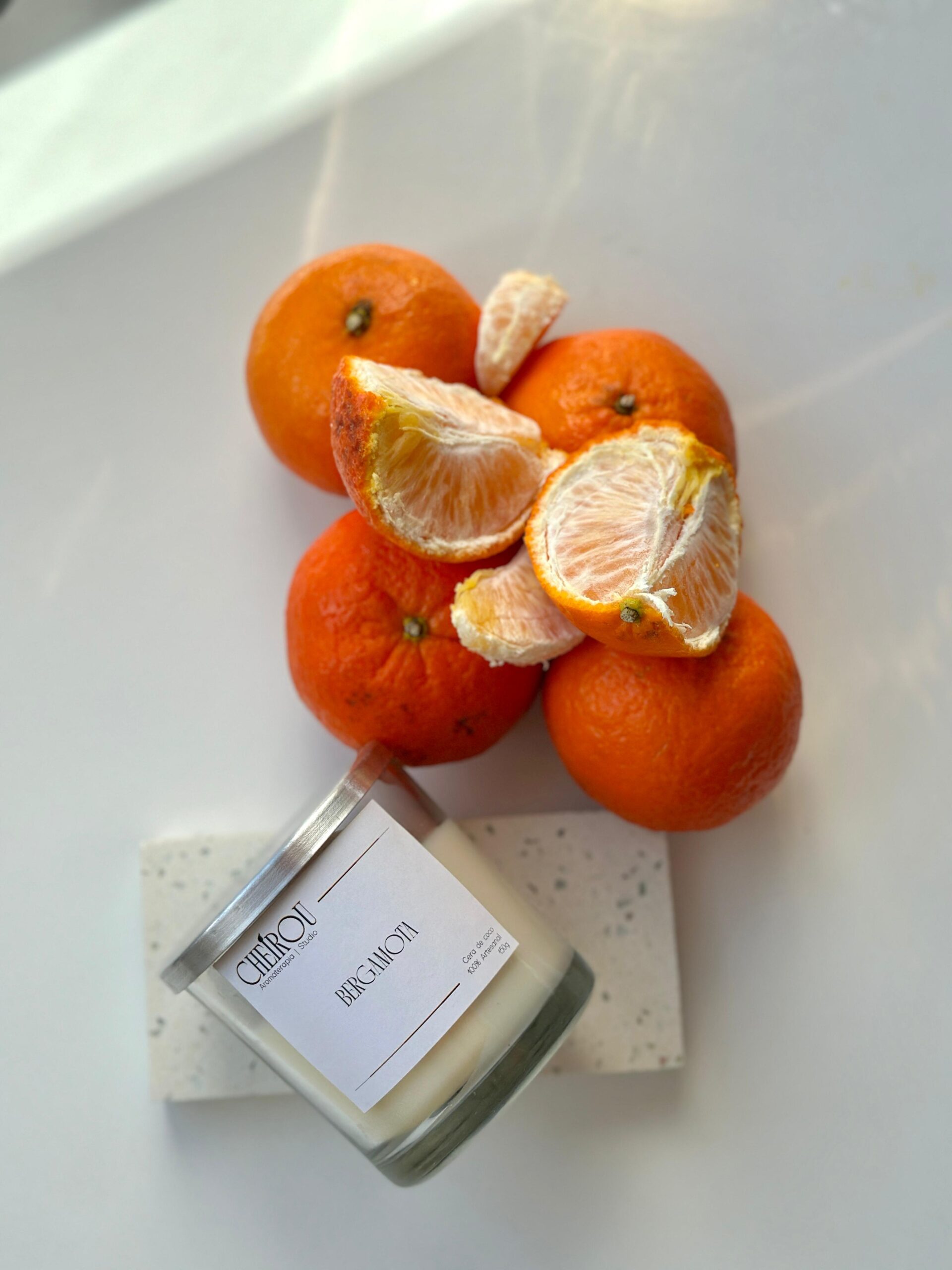 Vela Vidro Bergamota - 150g